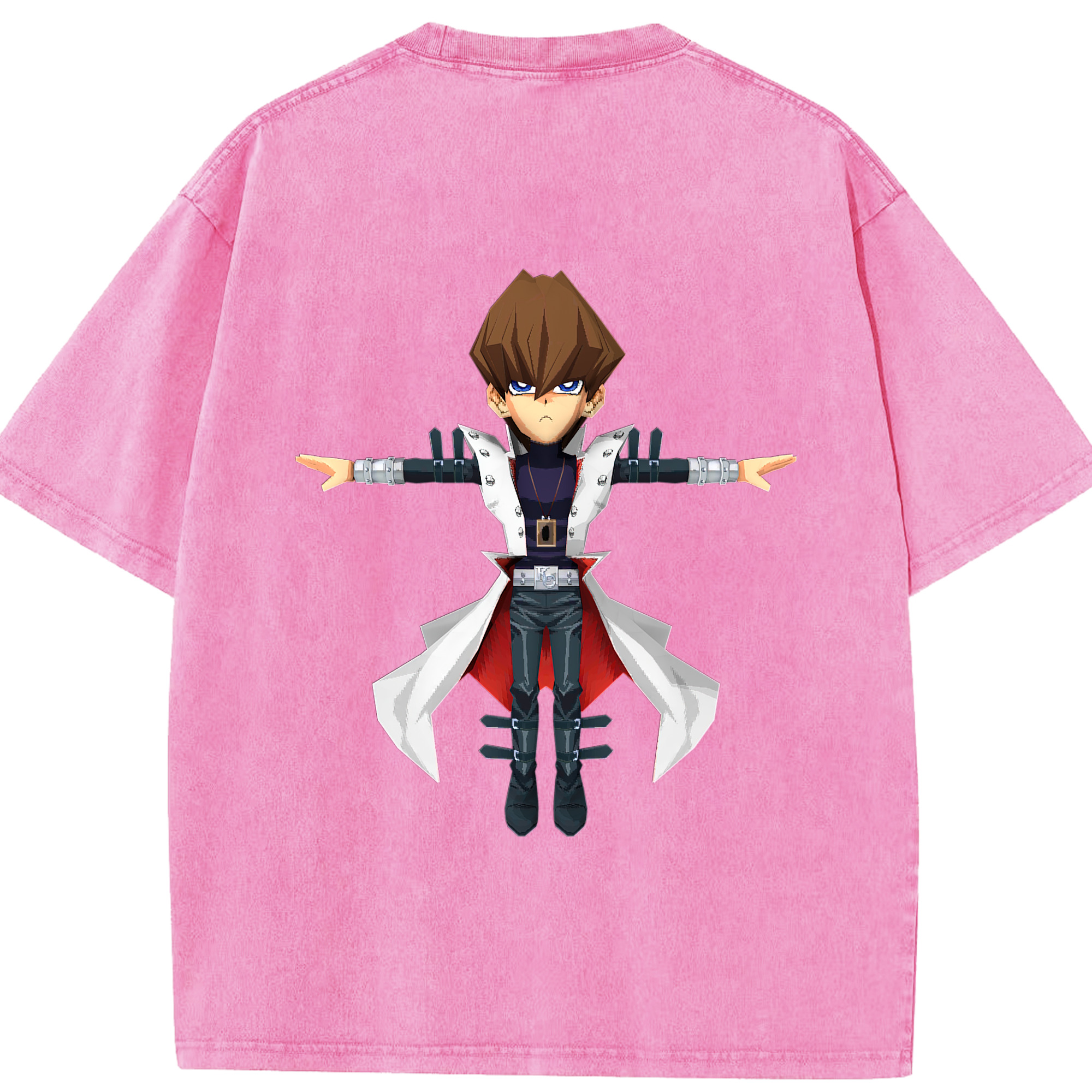 （画像用） 遊☆戯☆王 Yu-Gi-Oh! 綿100% ヴィンテージ風 半袖Tシャツ（背面プリント）